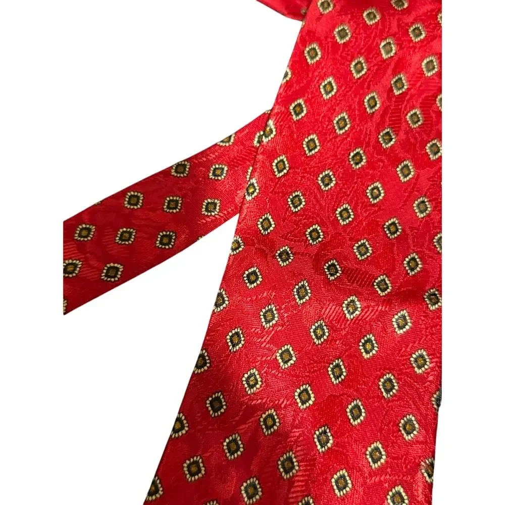 Vintage FloRence Men's Red Patterened Necktie